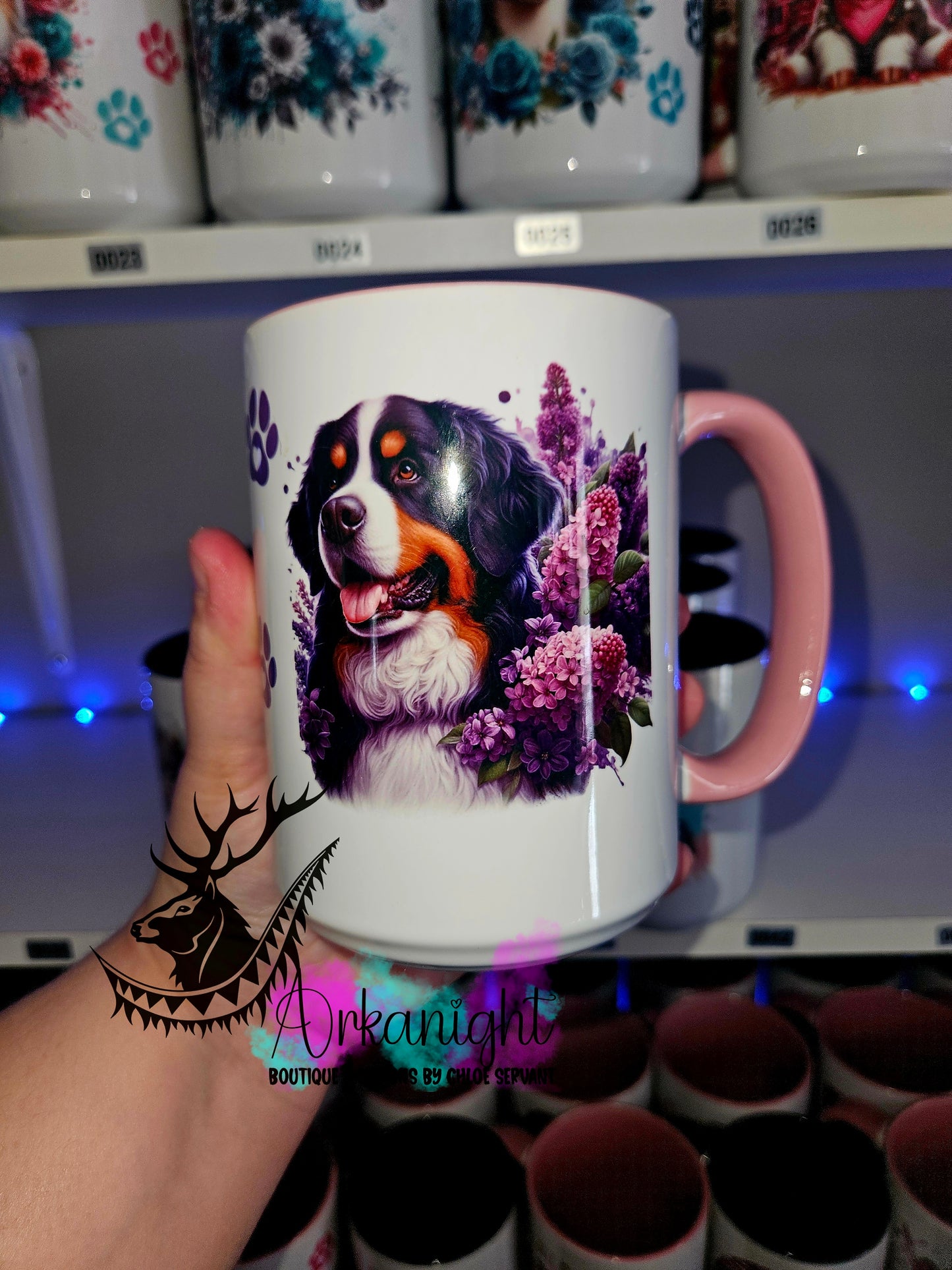 Tasse en céramique sur commande - Bouvier Bernois