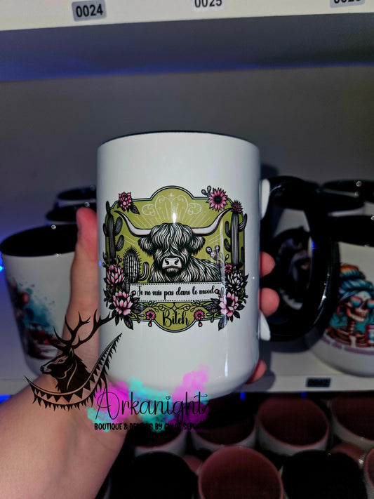Tasse en céramique sur commande - Je ne suis pas dans le mood ! BITCH !