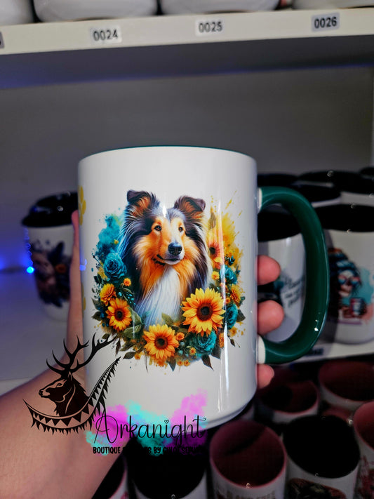 Tasse en céramique sur commande - Collie