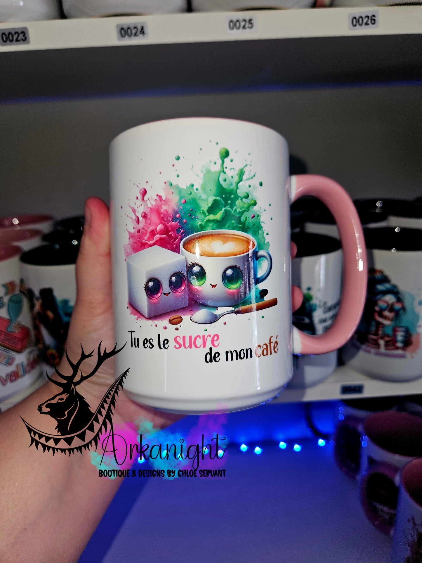 Tasse en céramique sur commande - Sucre de Mon café