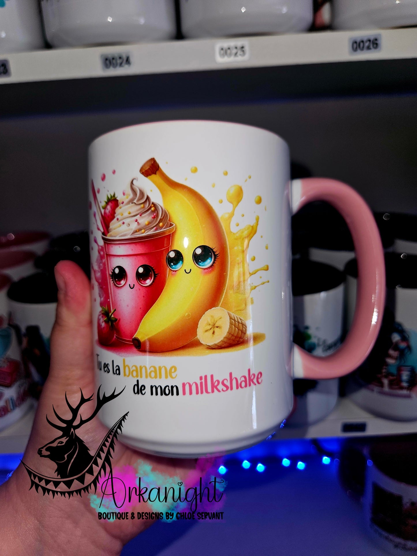 Tasse en céramique sur commande - Banane de mon Milkshake