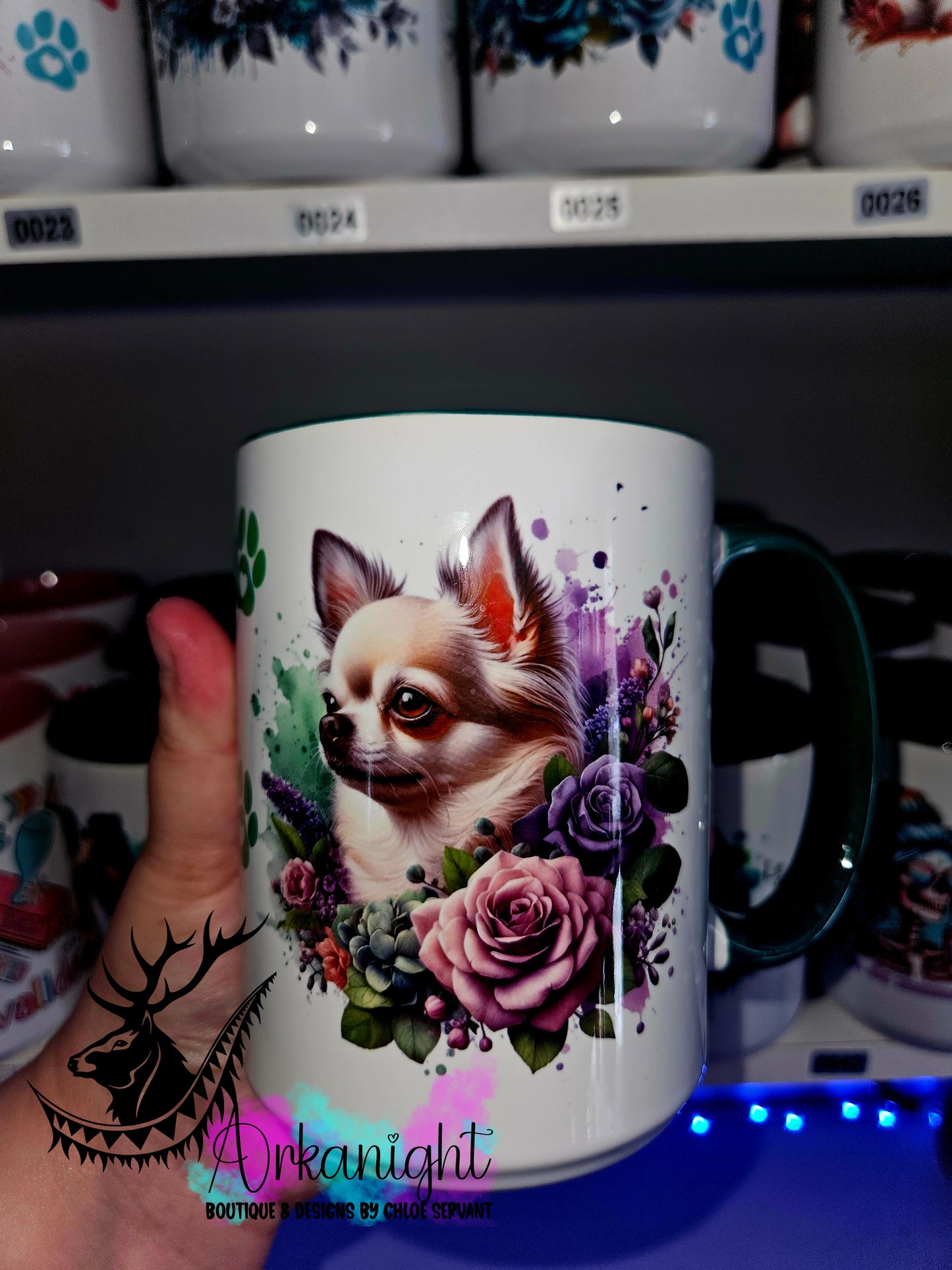 Tasse en céramique sur commande - Blond Chihuahua
