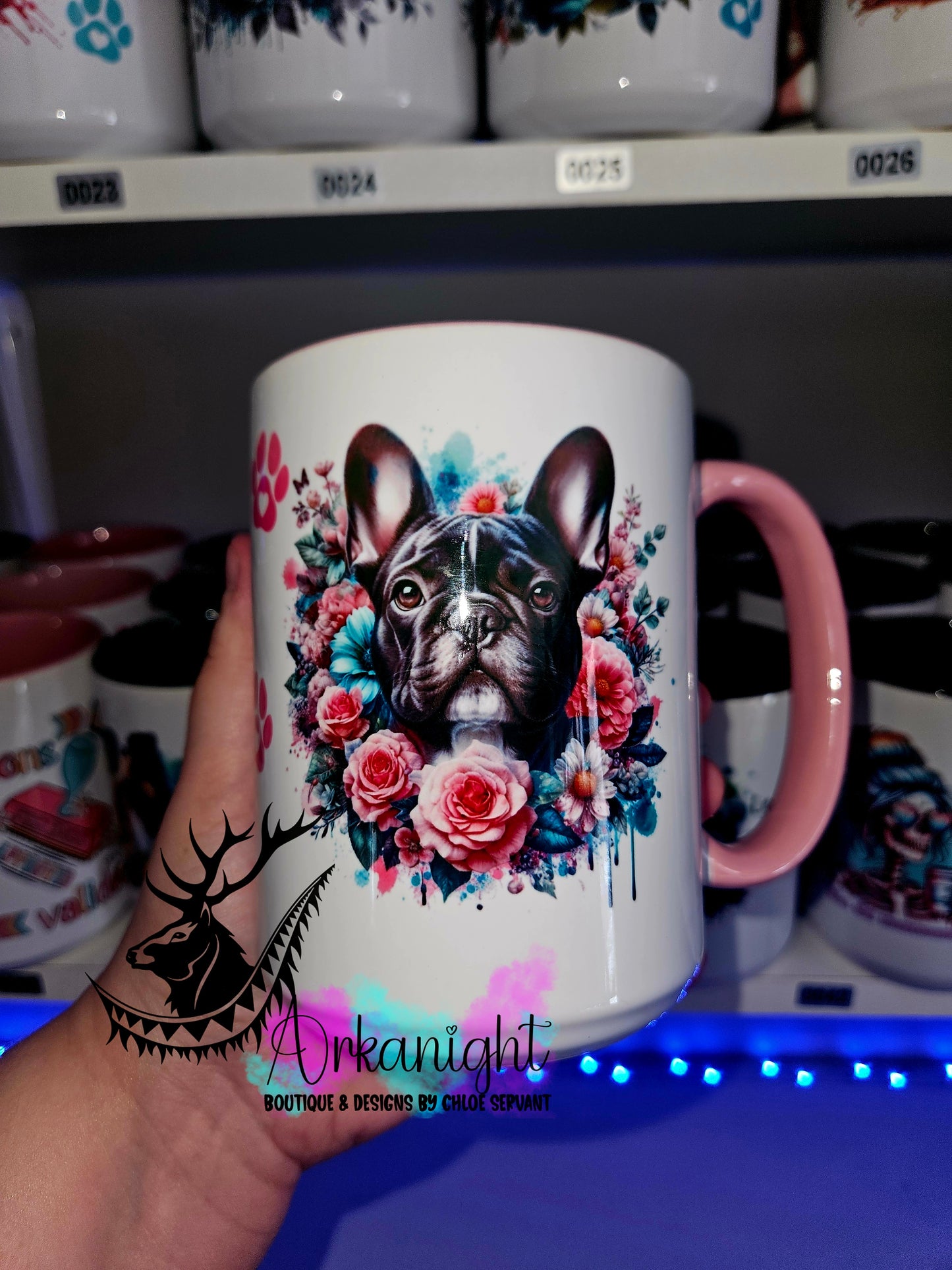 Tasse en céramique sur commande - Black Frenchie