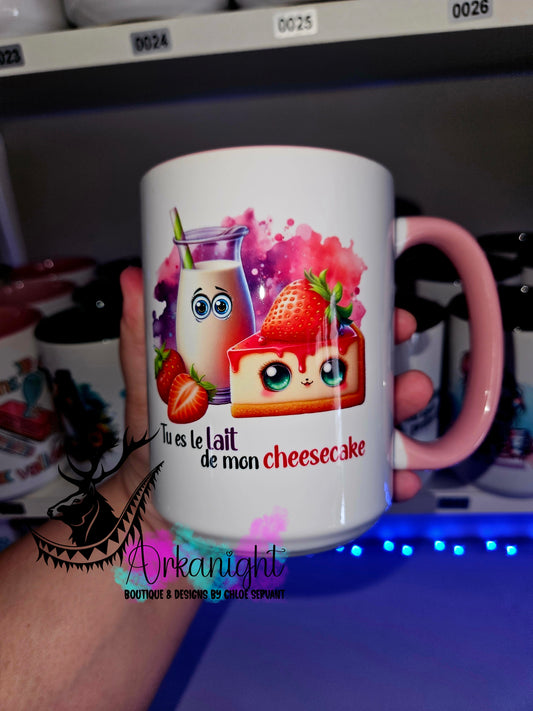 Tasse en céramique sur commande - Lait de mon Cheesecake