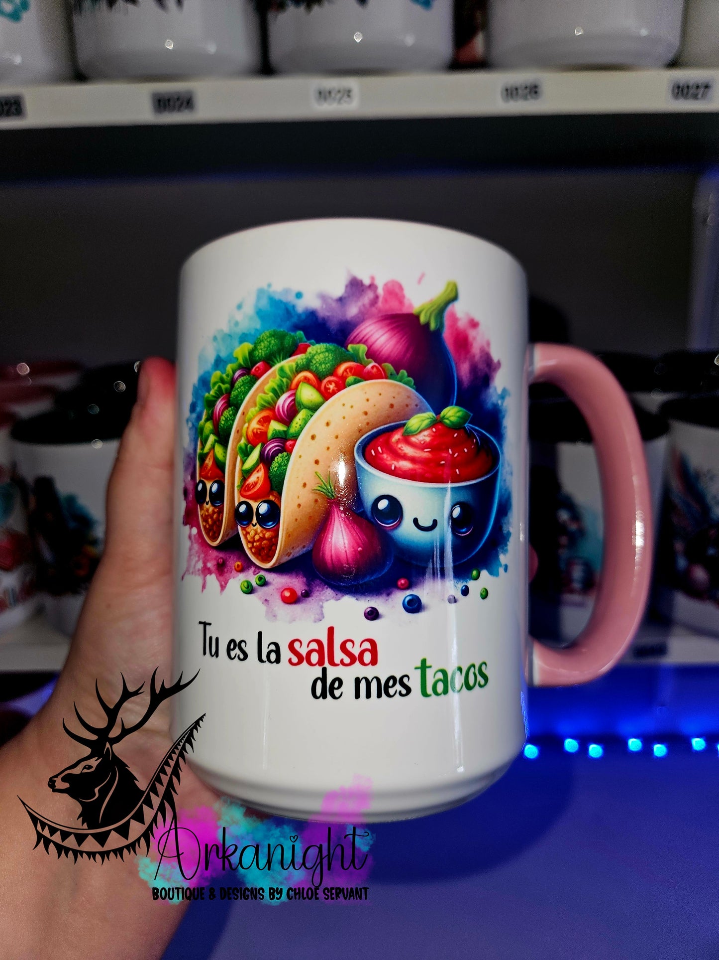Tasse en céramique sur commande - Salsa de mes tacos