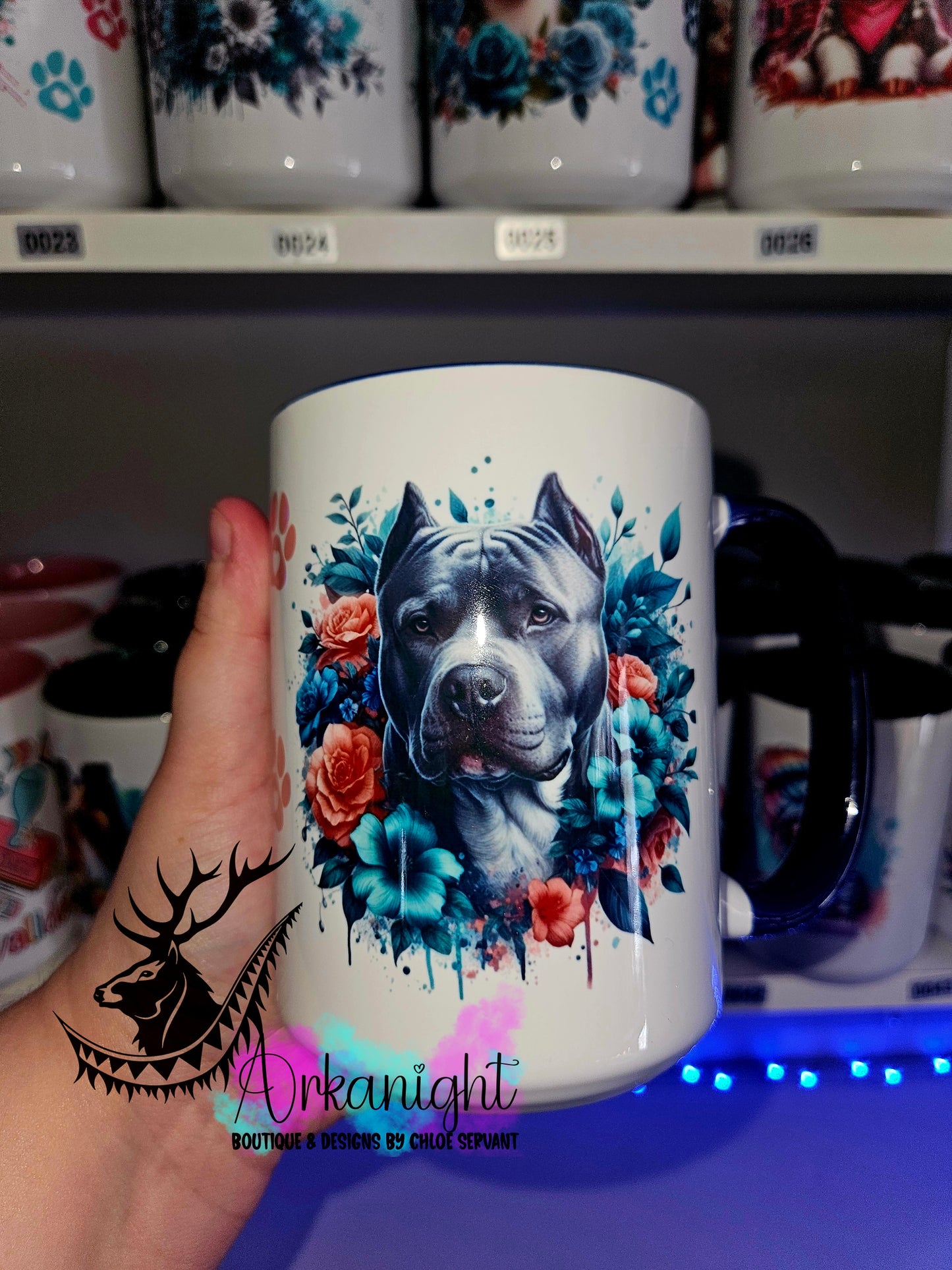 Tasse en céramique sur commande - Pitbull