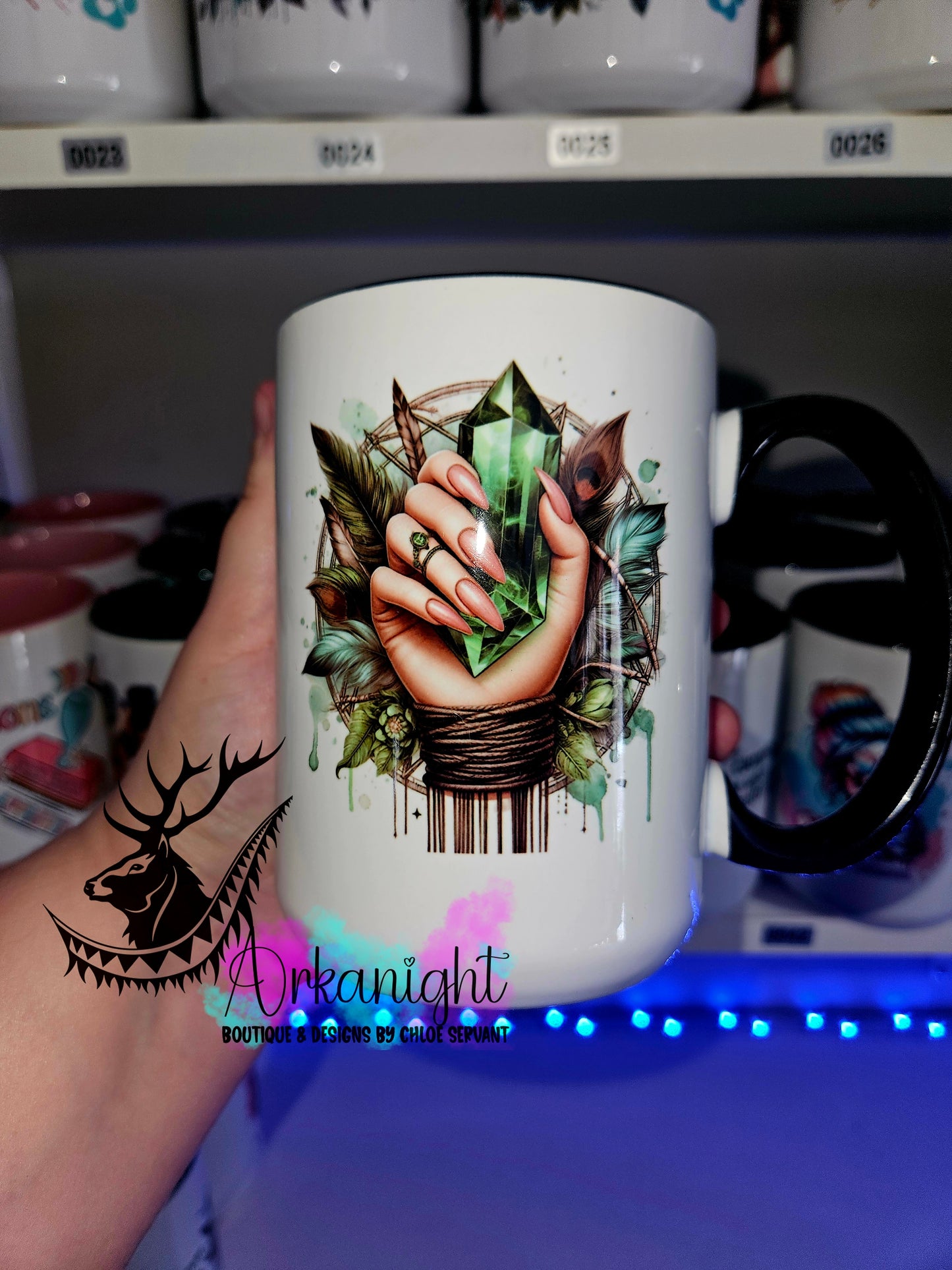 Tasse en céramique sur commande - Emerald Green