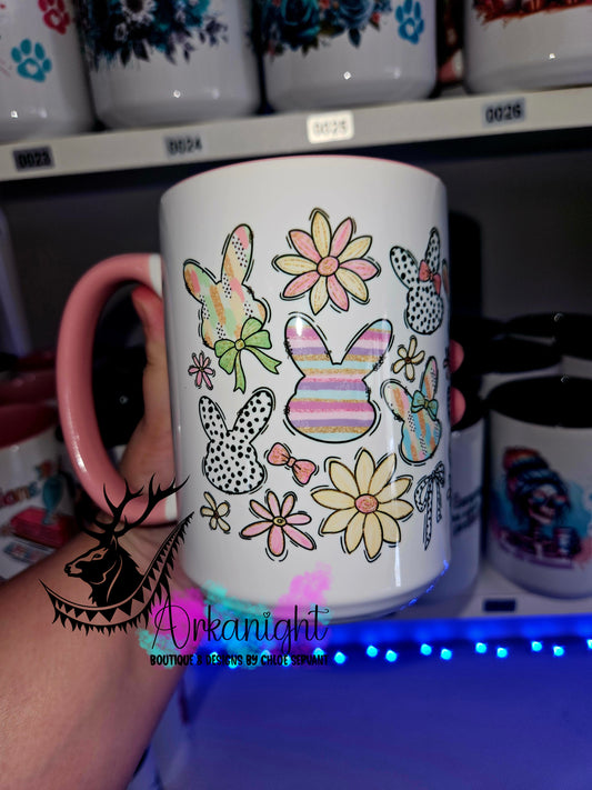 Tasse en céramique sur commande - Peeps Bunnies