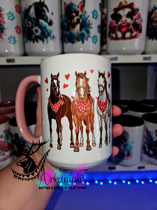 Tasse en céramique sur commande - Love Horses