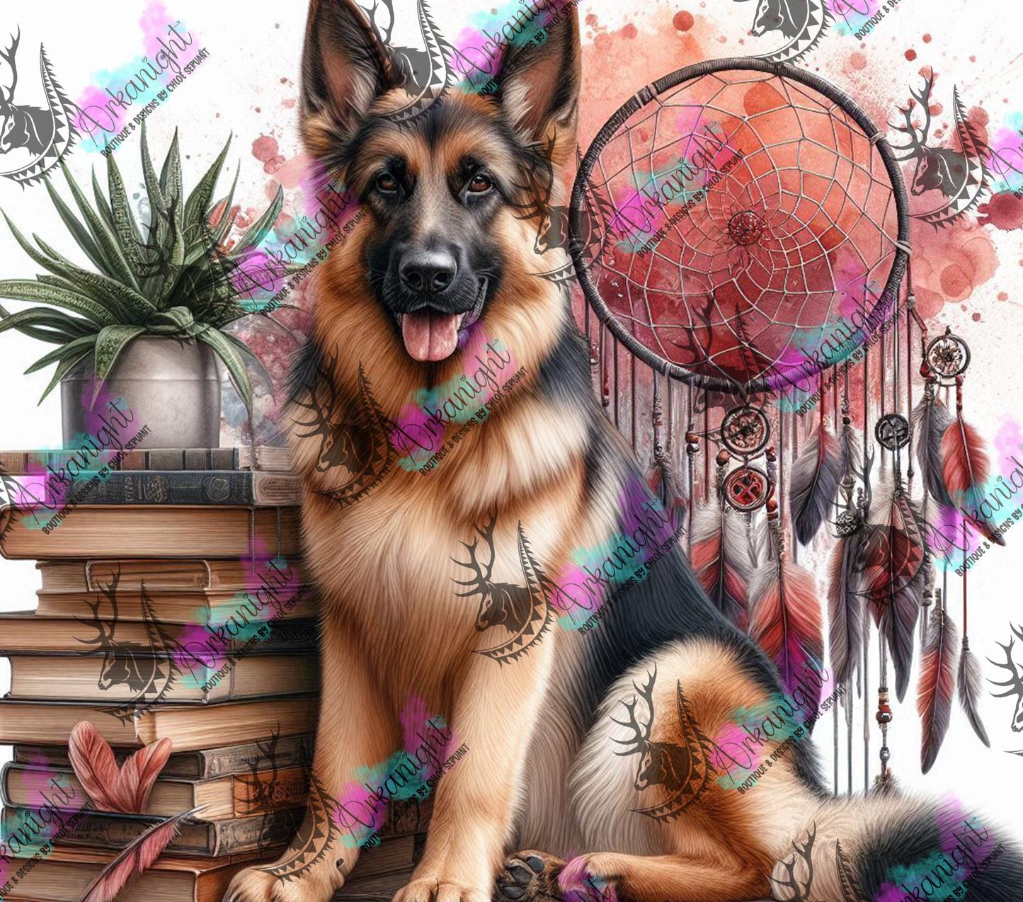 Numérique - Collection Books & Dogs - German Shepherd- 01