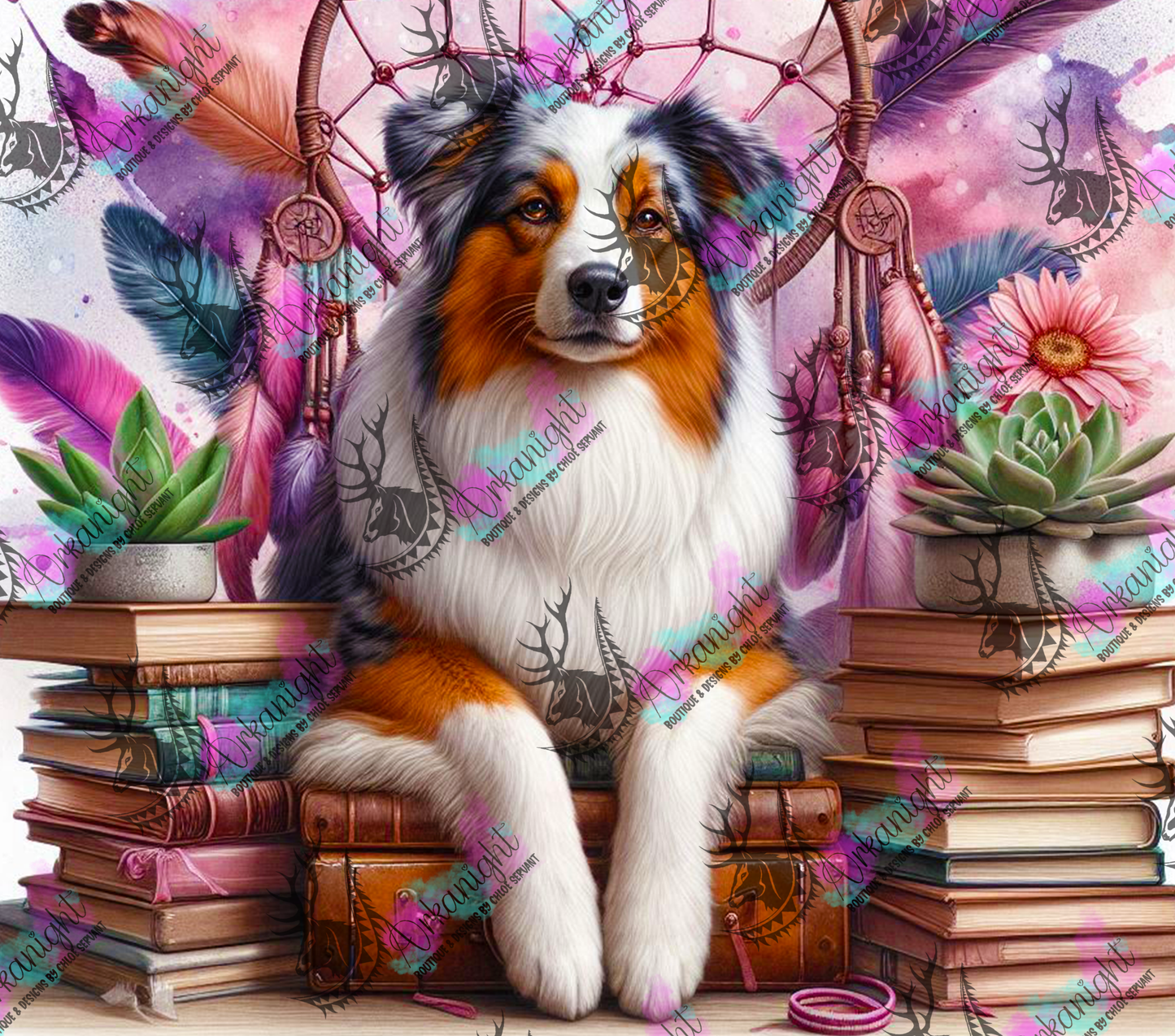 Numérique - Collection Books & Dogs - Australian Shepherd- 03