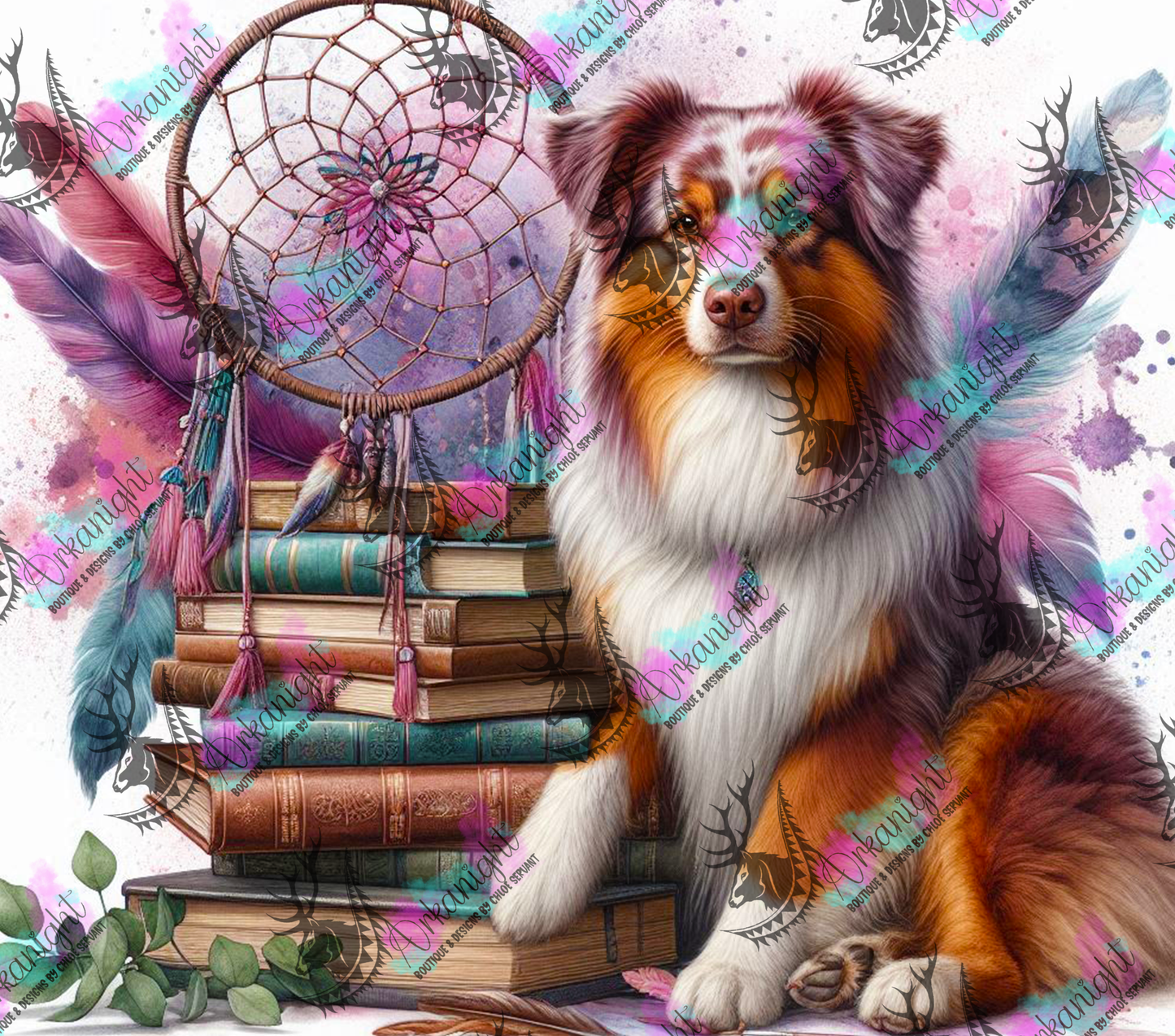 Numérique - Collection Books & Dogs - Australian Shepherd- 02