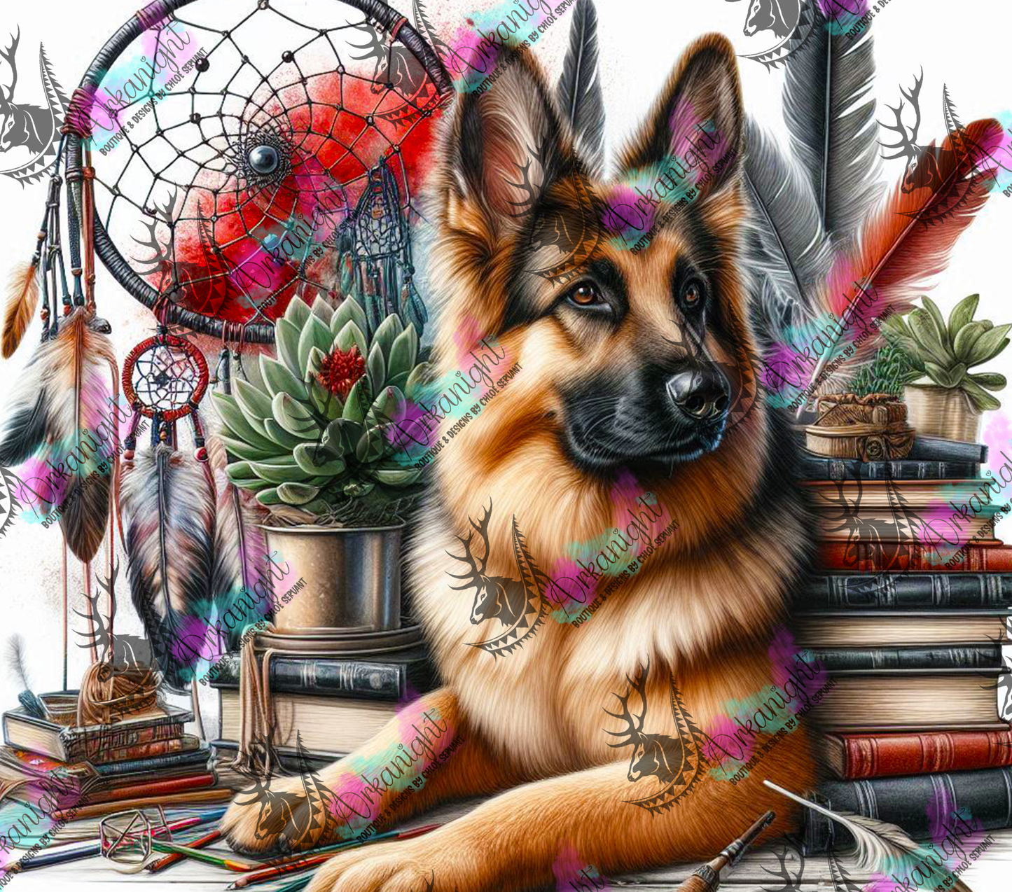 Numérique - Collection Books & Dogs - German Shepherd- 02