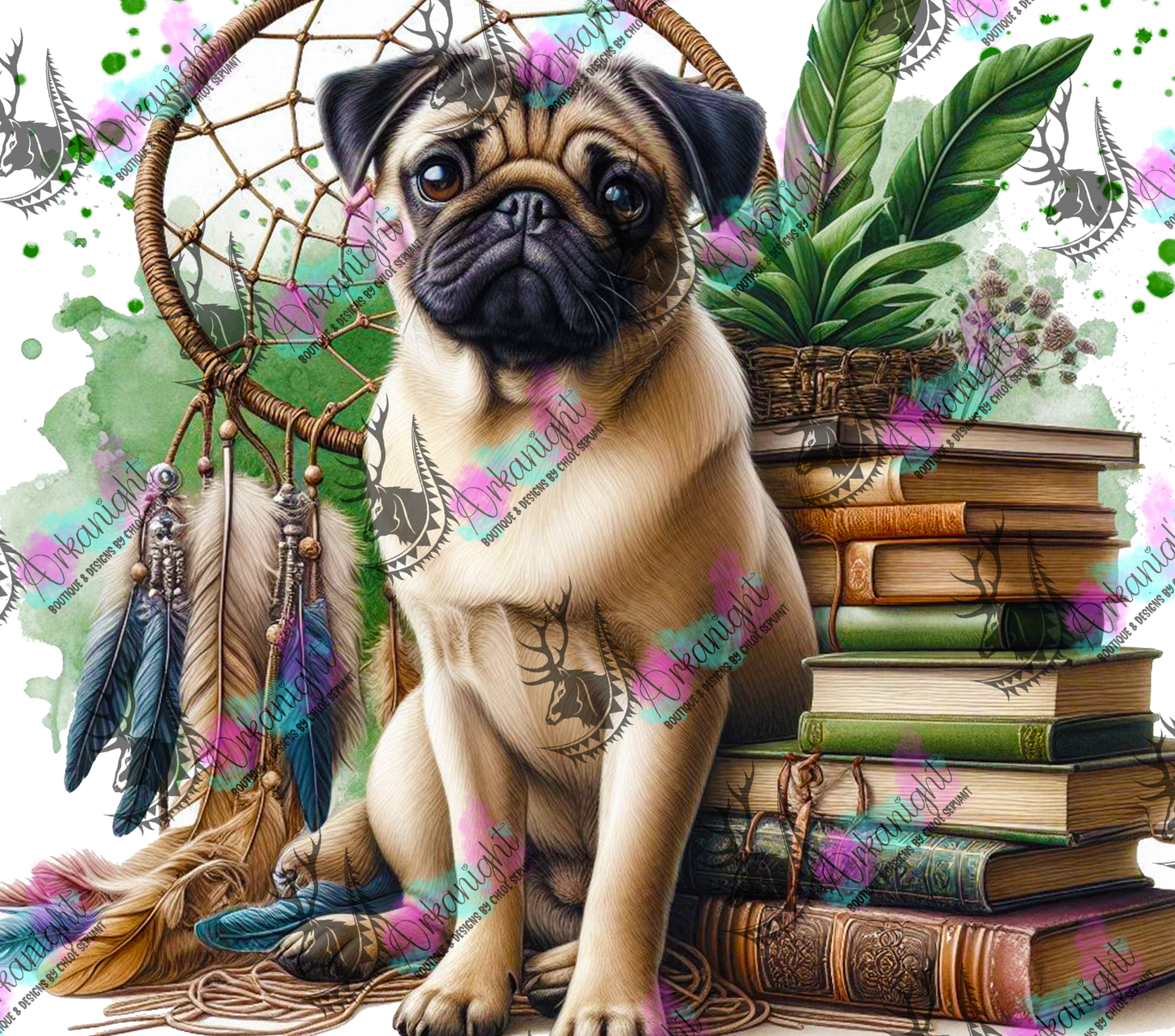 Numérique - Collection Books & Dogs - Pug