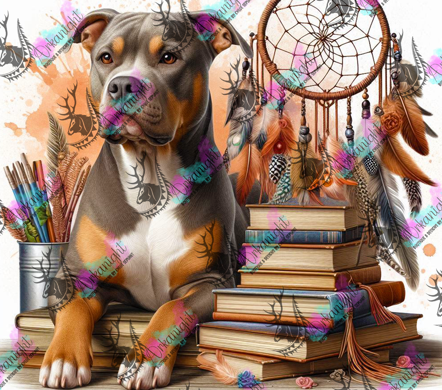 Numérique - Collection Books & Dogs - Pittbull - 02