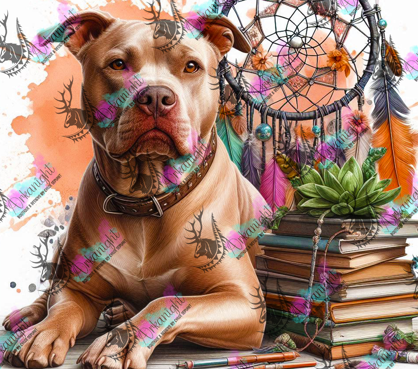 Numérique - Collection Books & Dogs - Pittbull - 01