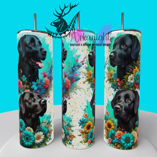 Numérique - Collection Chien 2025 - Black Lab Flowers