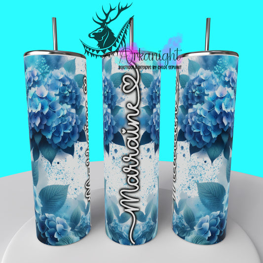 Gourde sur commande - Collection Fête des mères 2025 - Blue Hydrangea - Marraine