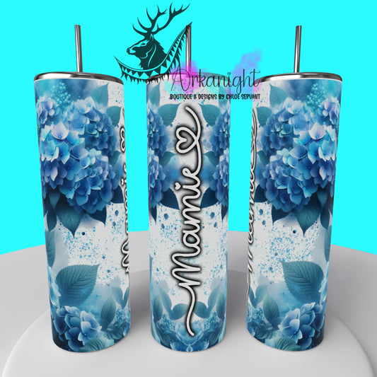 Gourde sur commande - Collection Fête des mères 2025 - Blue Hydrangea - Mamie