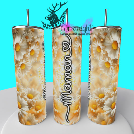 Gourde sur commande - Collection Fête des mères 2025 - Daisies - Maman