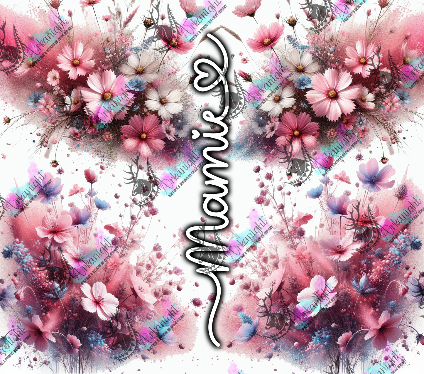 Numérique - Collection Fête des mères 2025 - Wild Flower Maman- Mamie - Marraine - Sans Texte