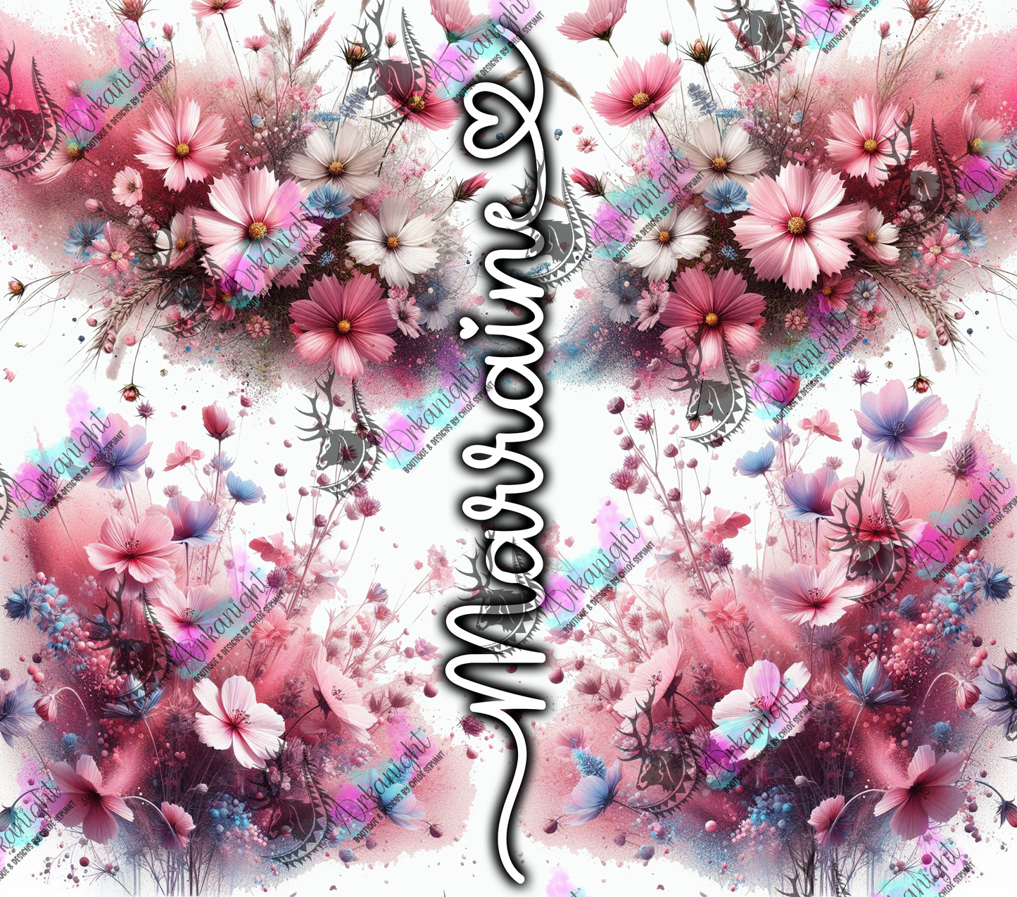 Numérique - Collection Fête des mères 2025 - Wild Flower Maman- Mamie - Marraine - Sans Texte