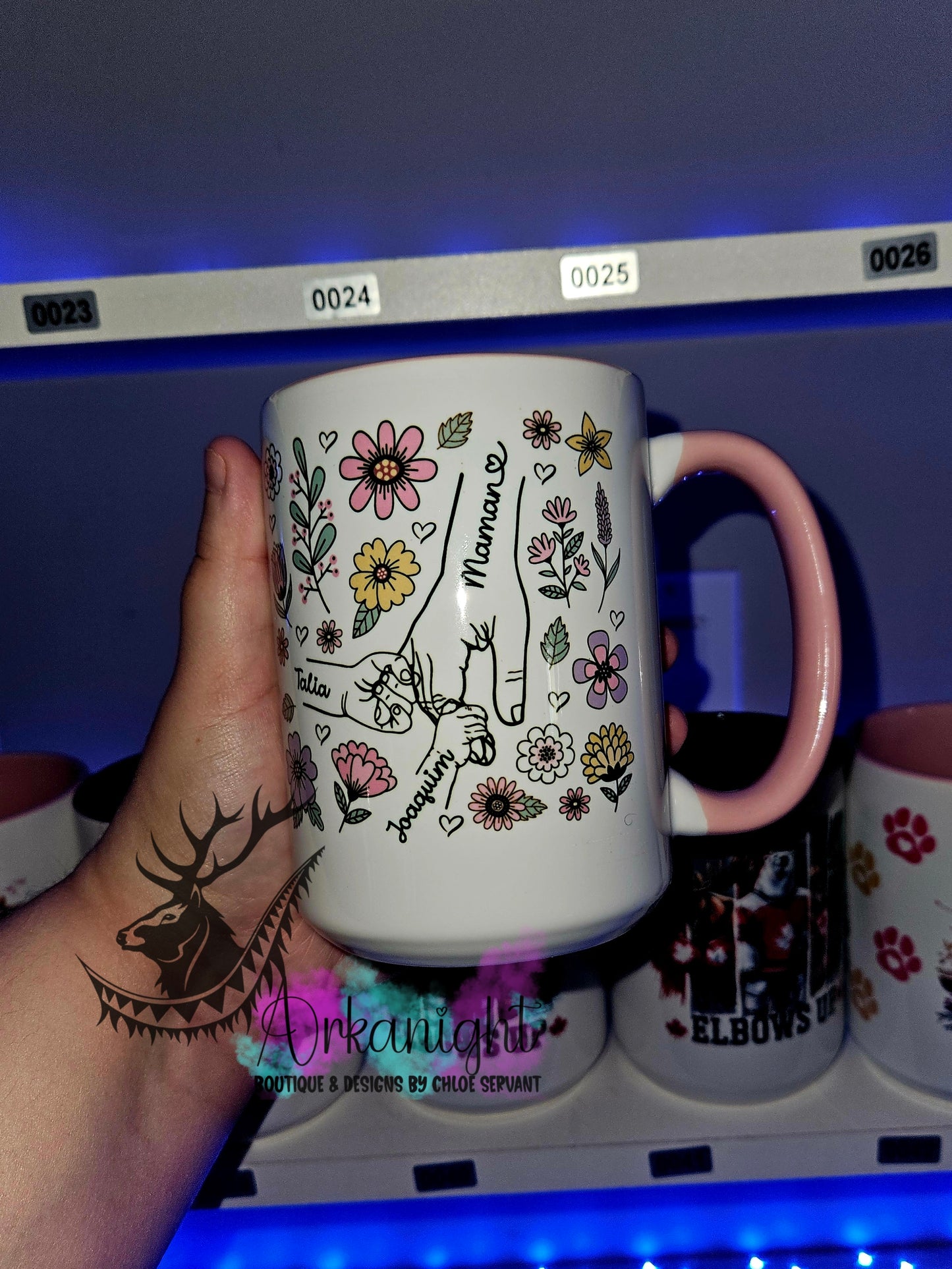 Tasse en céramique sur commande - Maman - Mamie - Marraine