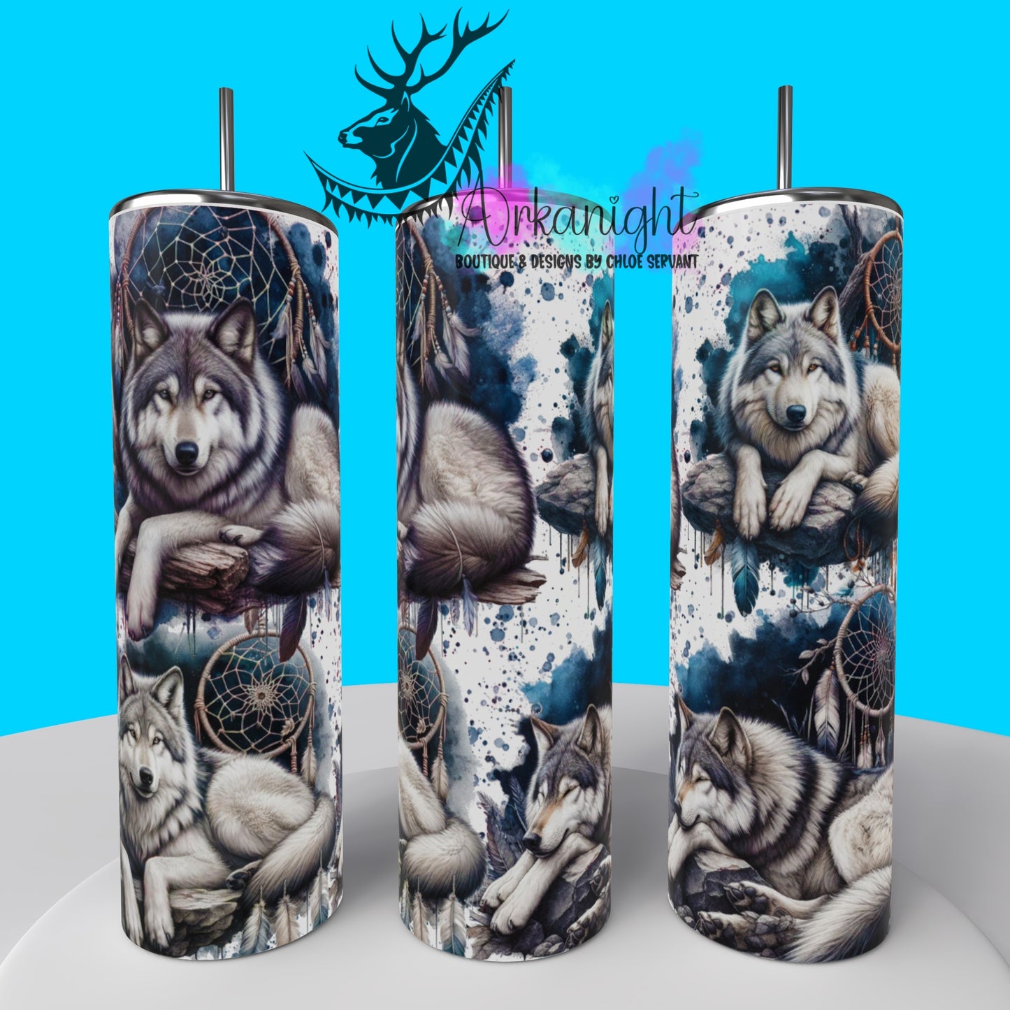 Numérique - Collection Animals on rocks - Grey Wolf