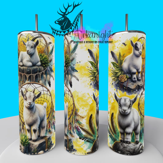 Gourde sur commande - Collection animals on rocks - Goat