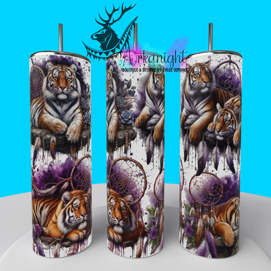 Gourde sur commande - Collection animals on rocks - Tiger