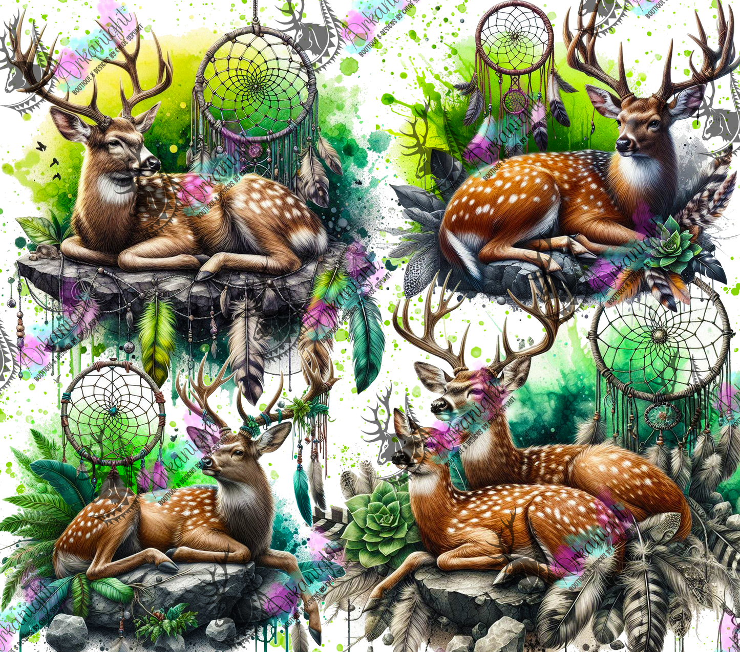 Numérique - Collection Animals on rocks - Chital