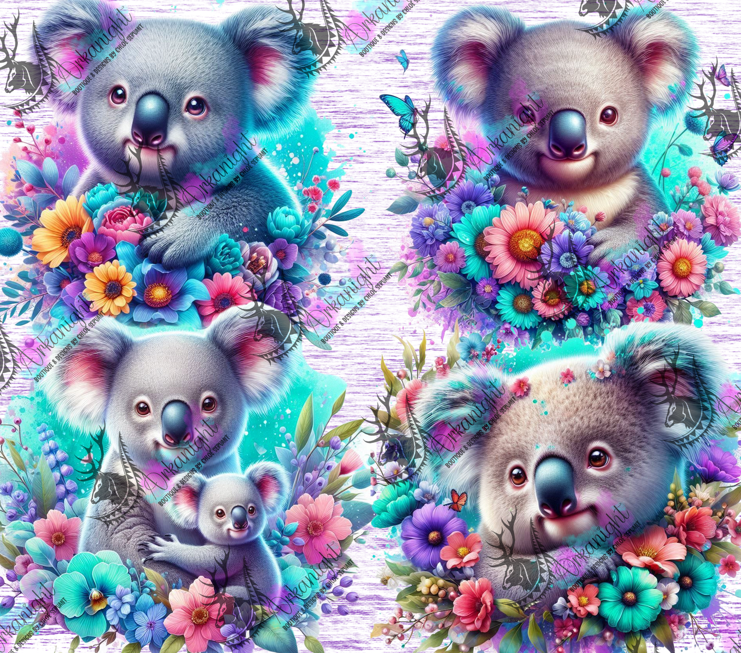 Numérique - Collection Animals on rocks - Koala