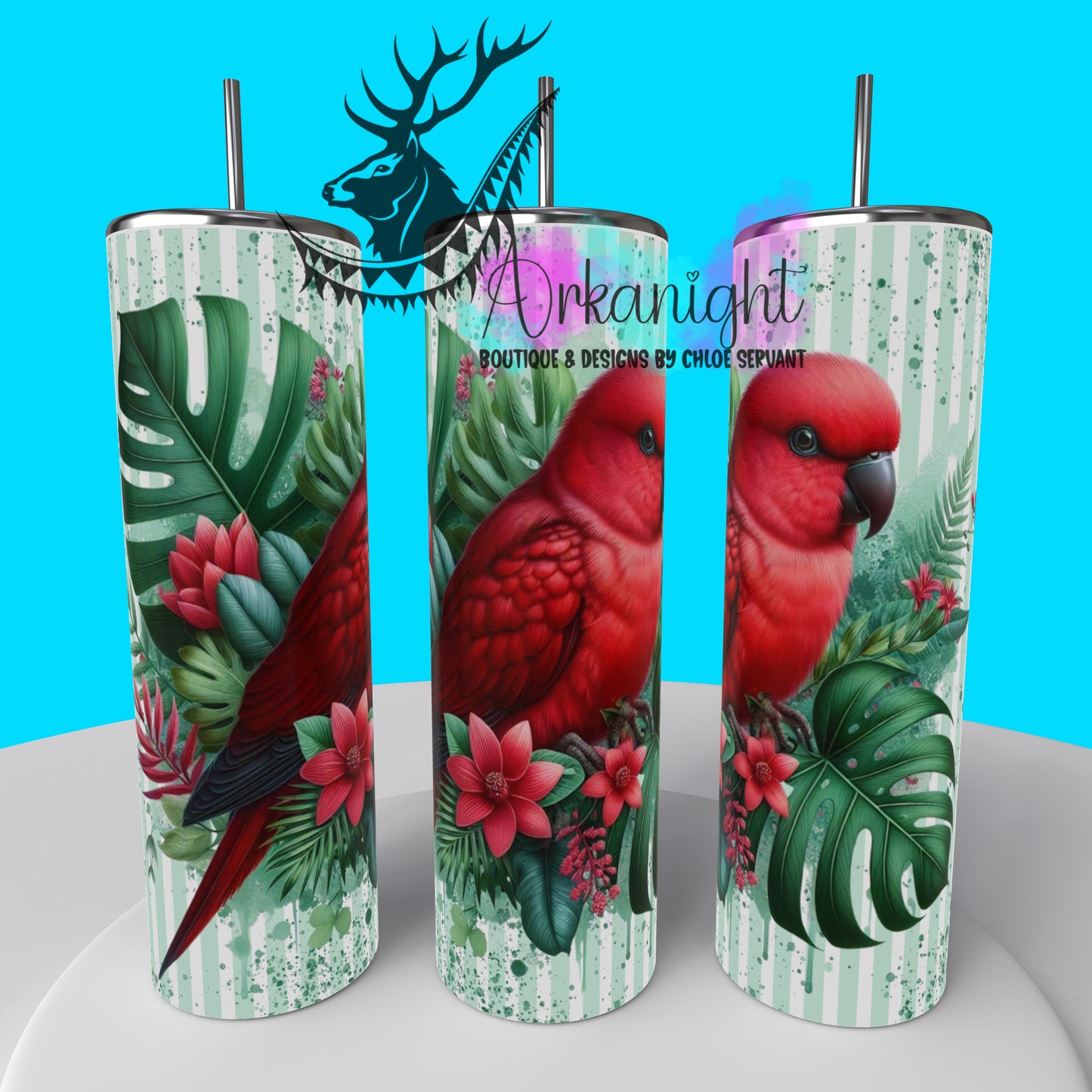 Gourde sur commande - Collection Monstera & Animals 2025 - Red Bird
