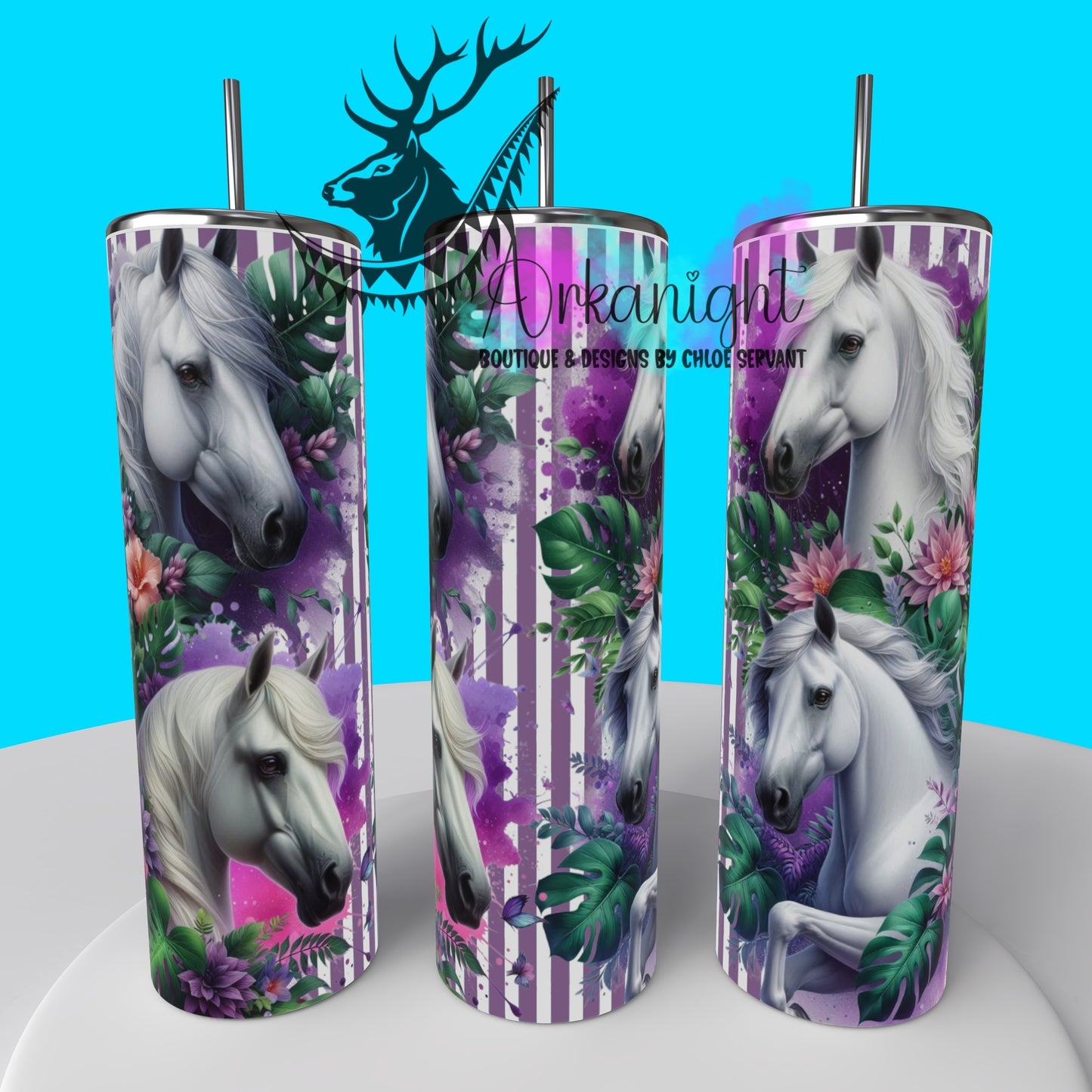 Numérique - Collection Monstera & Animals 2025 - White Horse