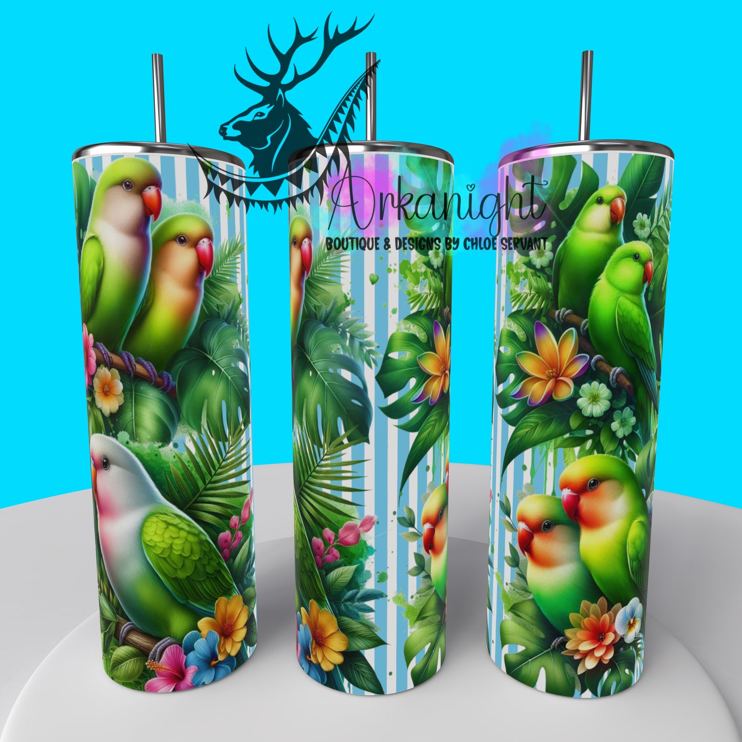 Numérique - Collection Monstera & Animals 2025 - Lovebirds