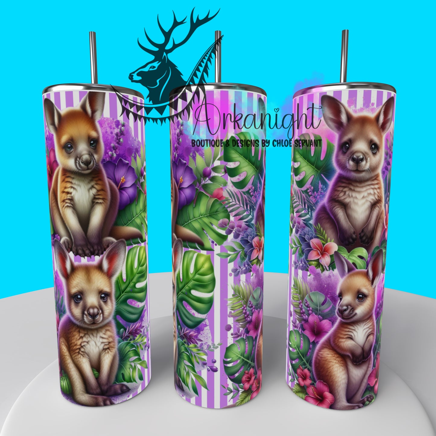 Gourde sur commande - Collection Monstera & Animals 2025 - Baby Kangoroo