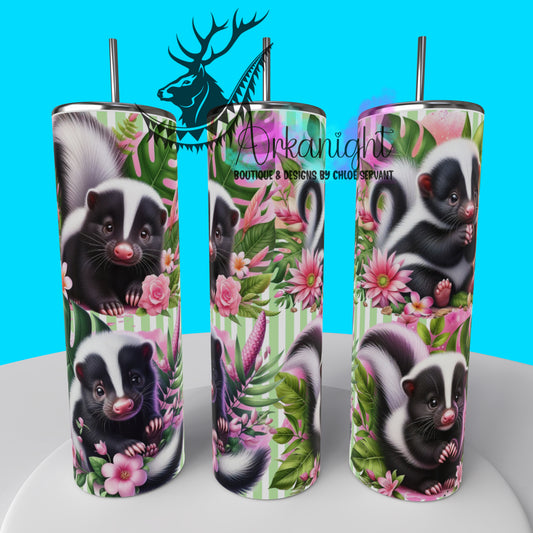 Gourde sur commande - Collection Monstera & Animals 2025 - Baby Skunk