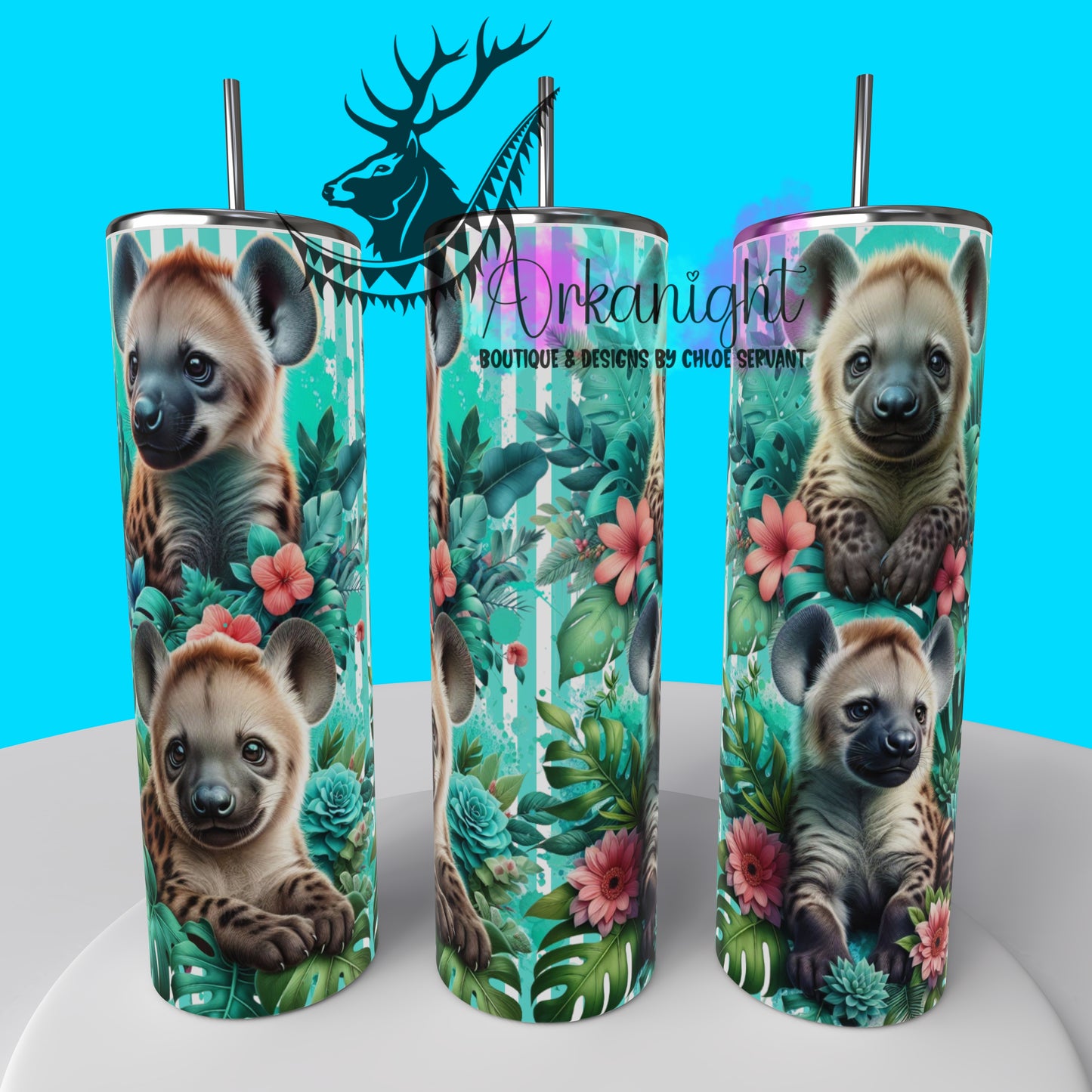 Gourde sur commande - Collection Monstera & Animals 2025 - Bébé Hyène