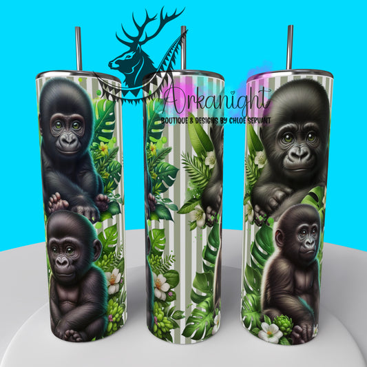 Gourde sur commande - Collection Monstera & Animals 2025 - Baby Gorilla