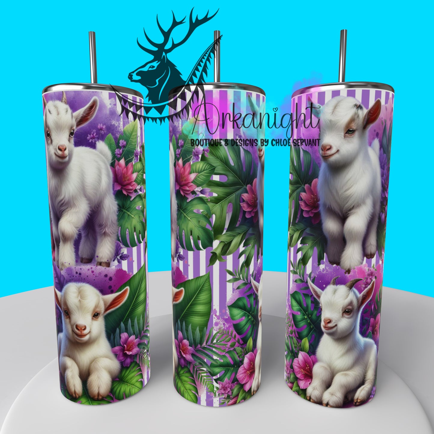 Gourde sur commande - Collection Monstera & Animals 2025 - Baby Goat