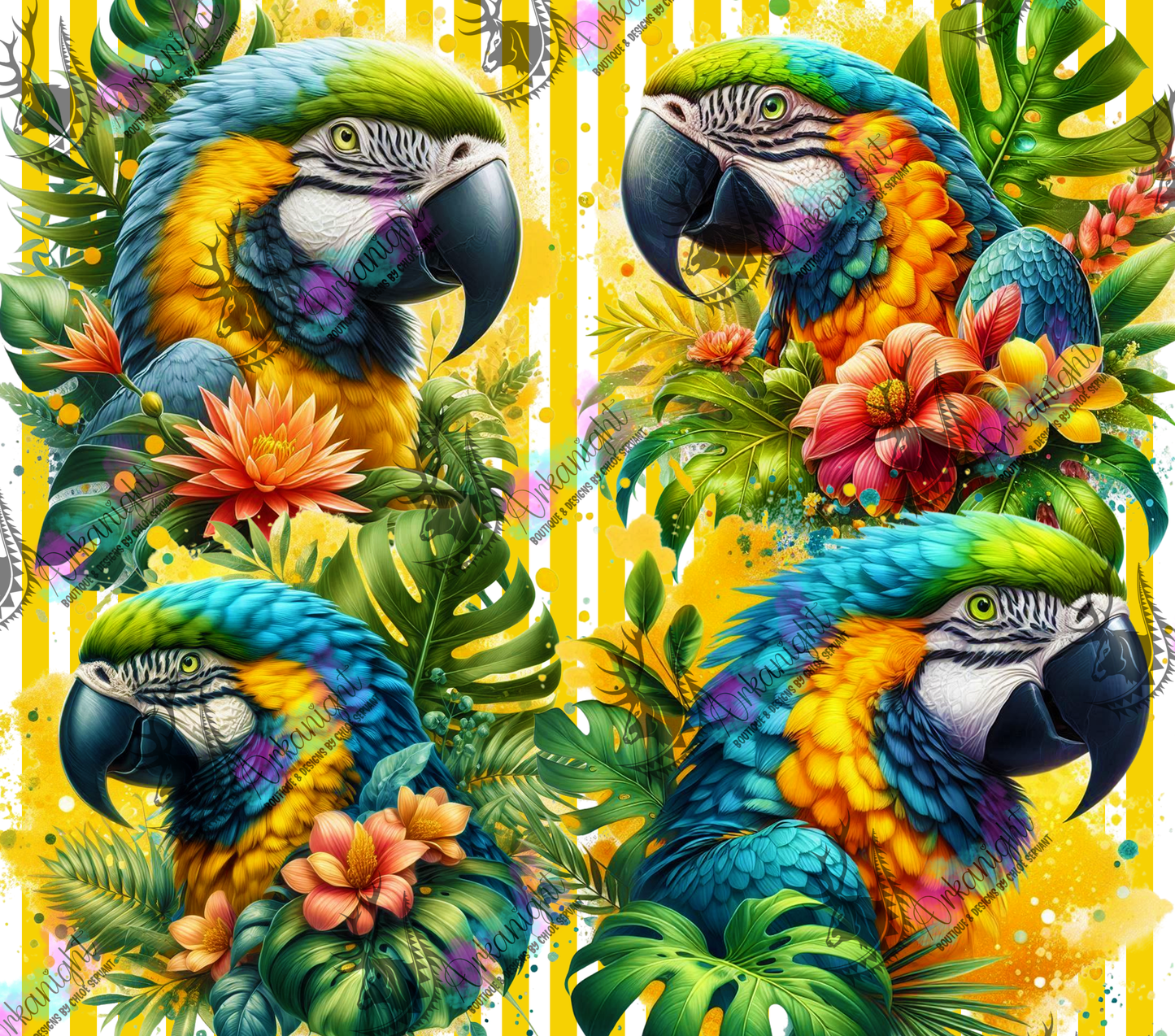 Numérique - Collection Monstera & Animals 2025 - Ara