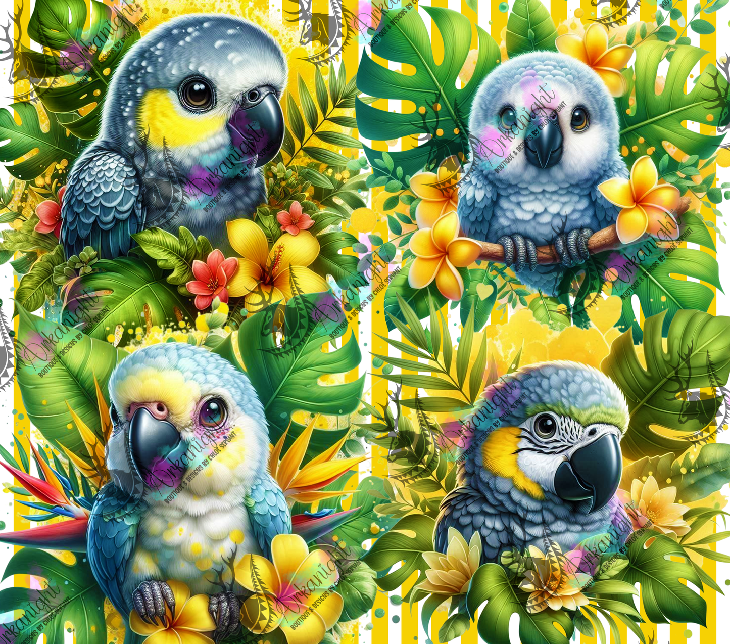 Numérique - Collection Monstera & Animals 2025 - Baby Ara