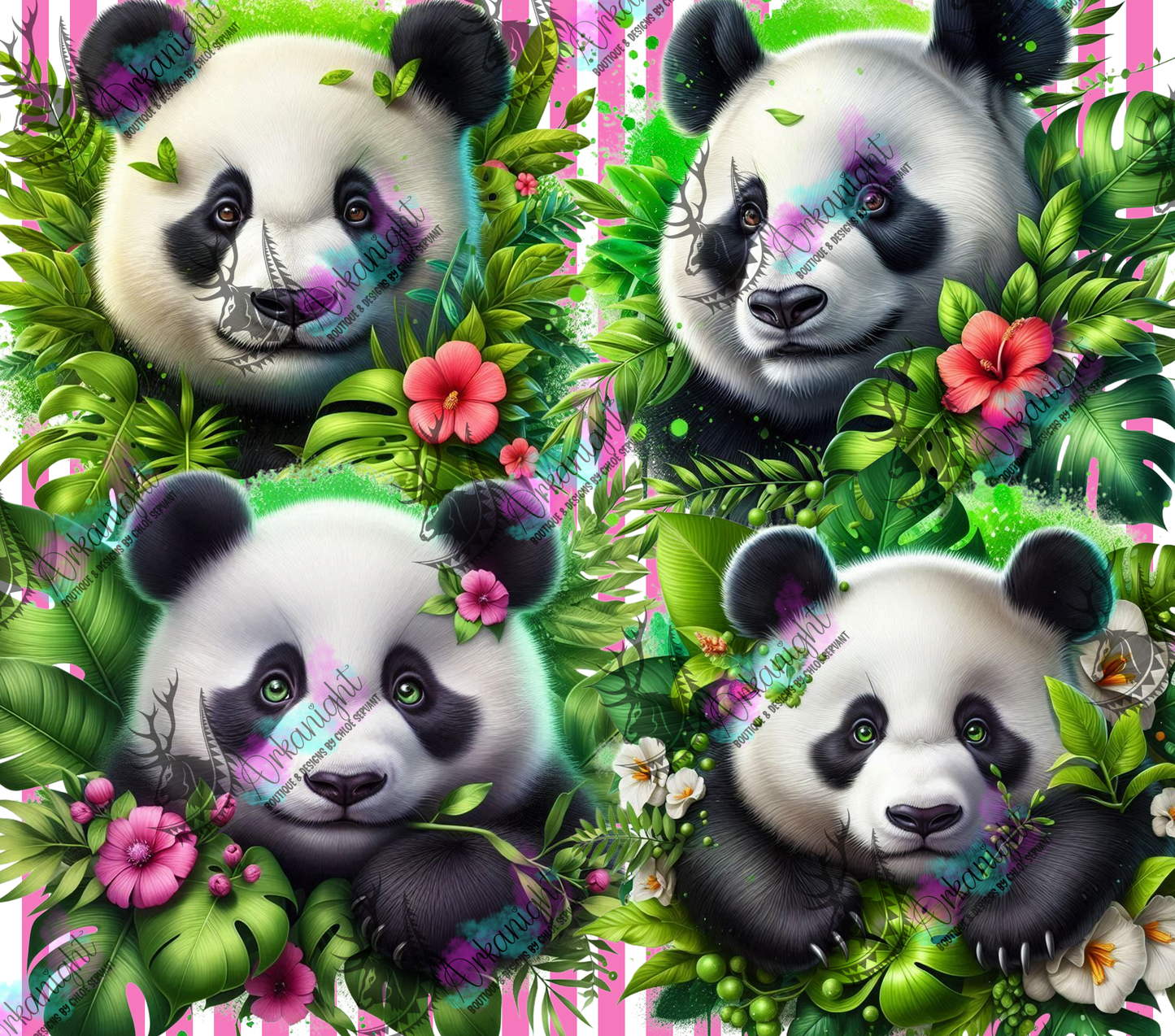Numérique - Collection Monstera & Animals 2025 - Panda