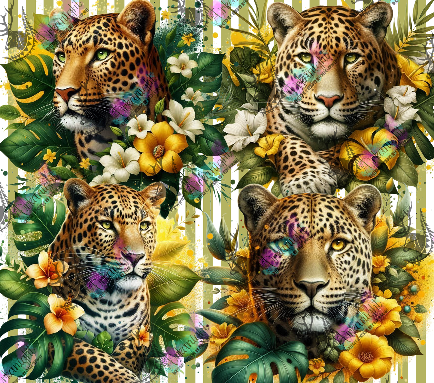 Numérique - Collection Monstera & Animals 2025 - Leopard