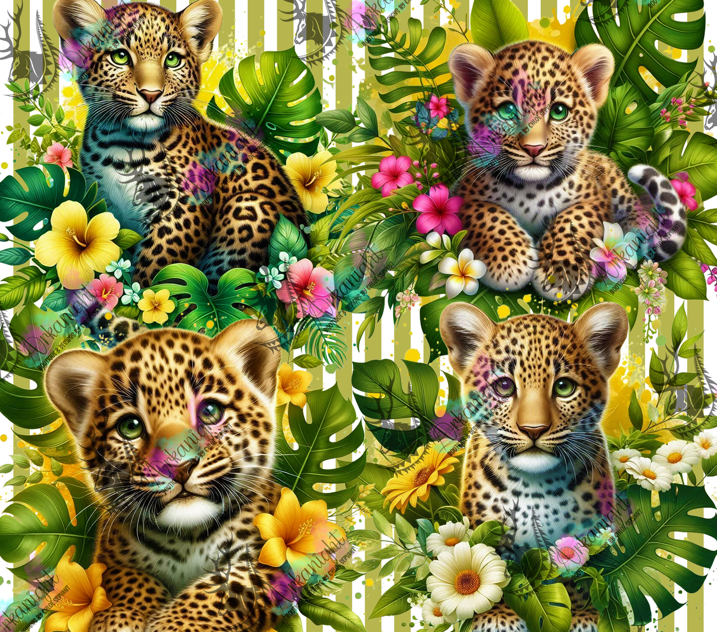 Numérique - Collection Monstera & Animals 2025 - Baby Leopard