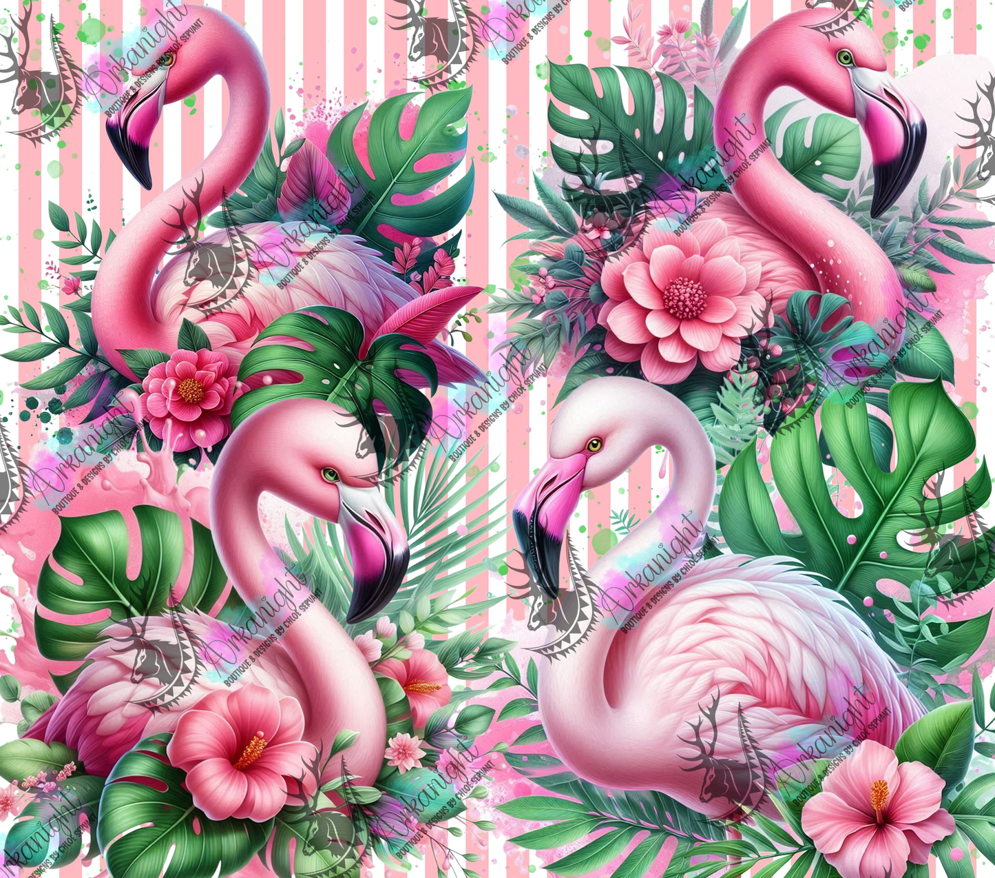 Numérique - Collection Monstera & Animals 2025 - Flamingo