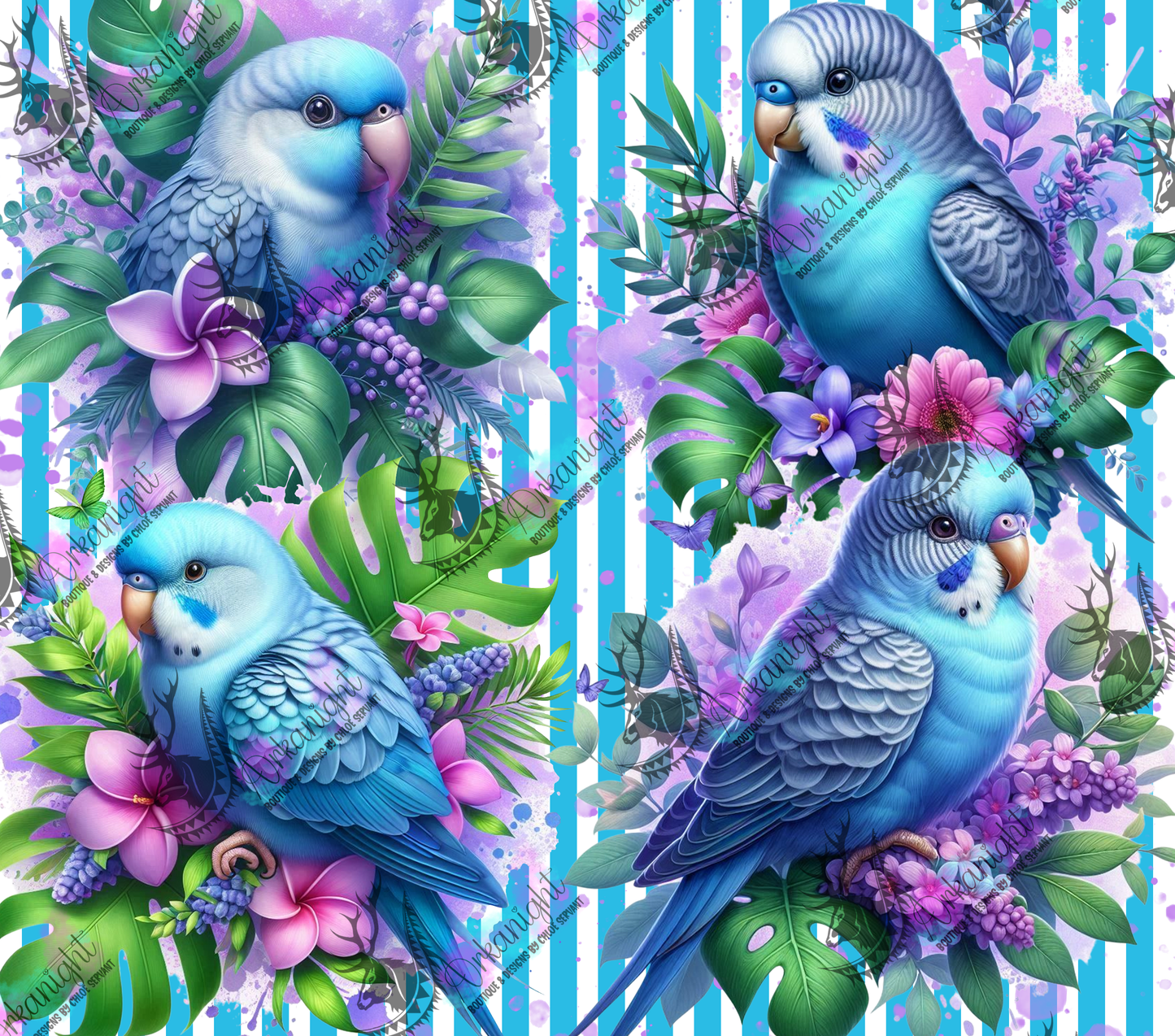 Numérique - Collection Monstera & Animals 2025 - Blue Bird