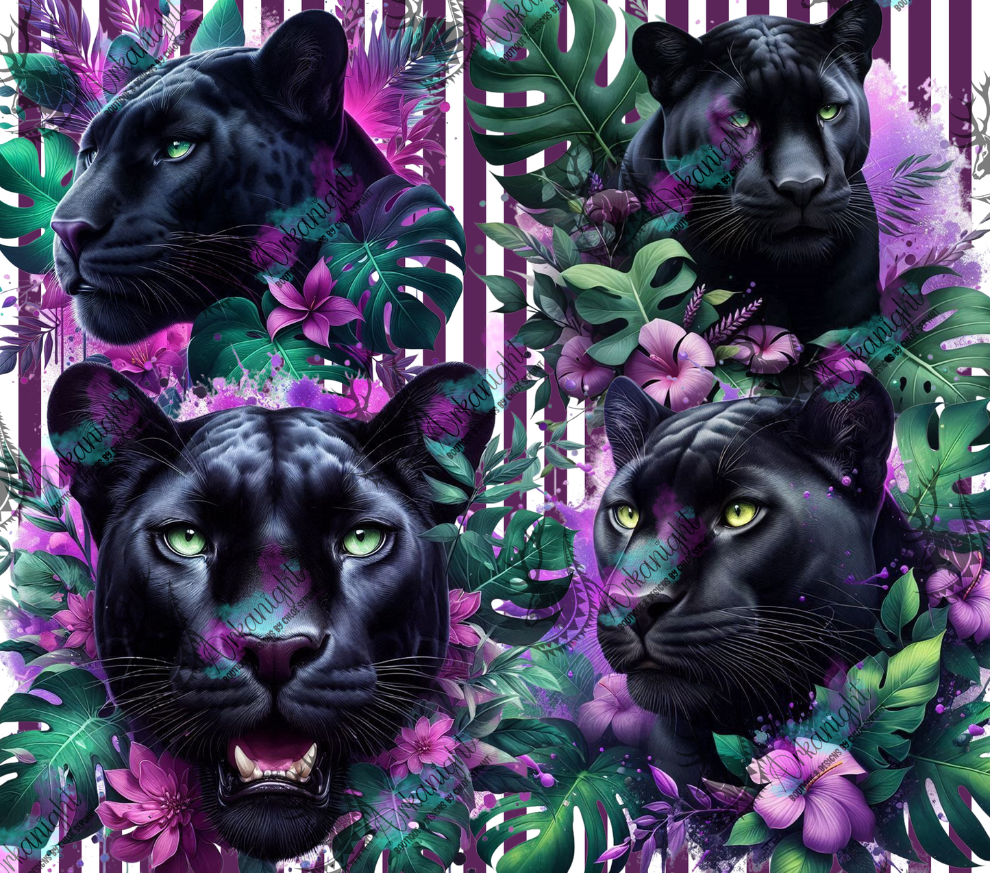 Numérique - Collection Monstera & Animals 2025 - Black Panther