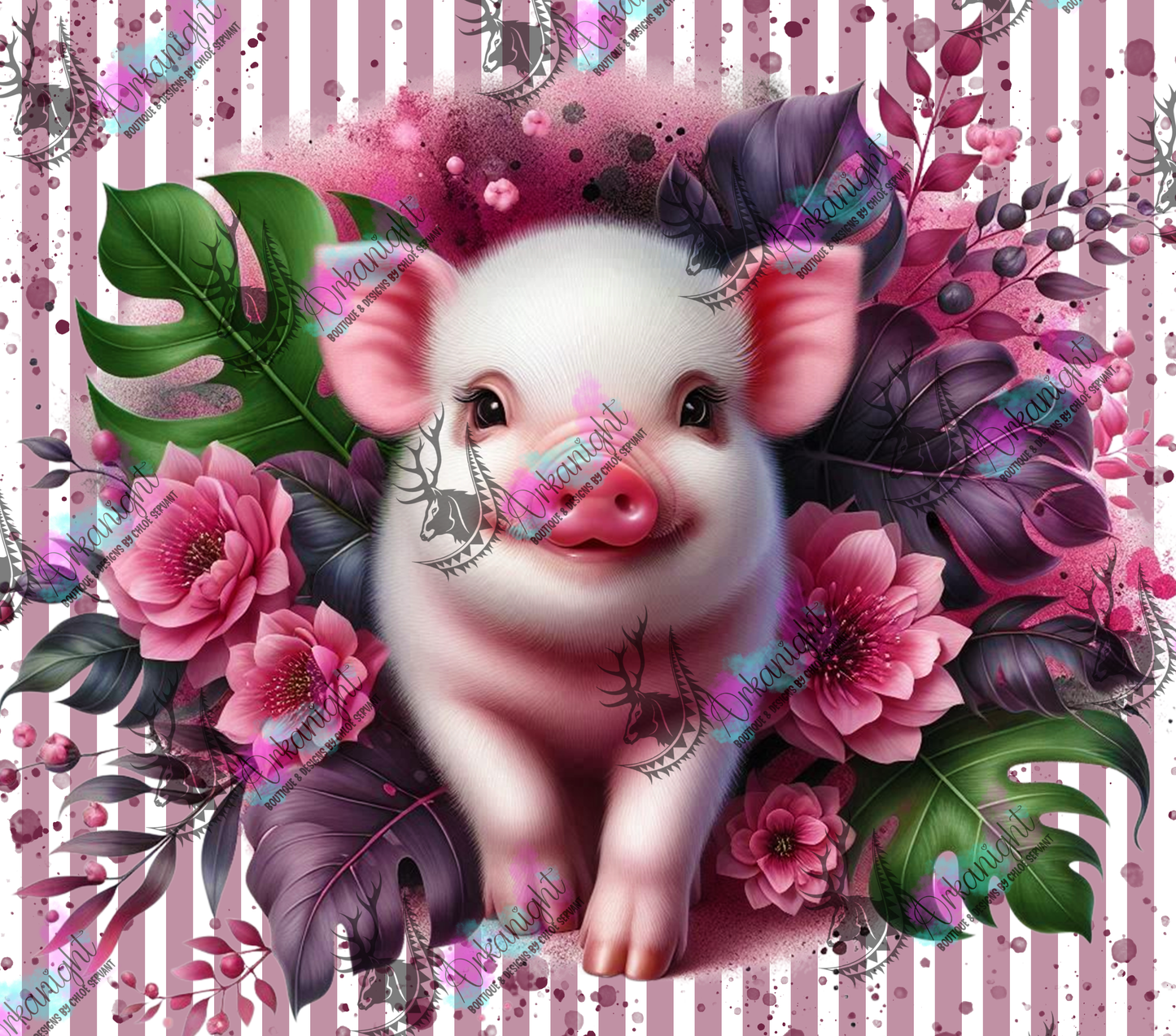 Numérique - Collection Monstera & Animals 2025 - Baby Pig