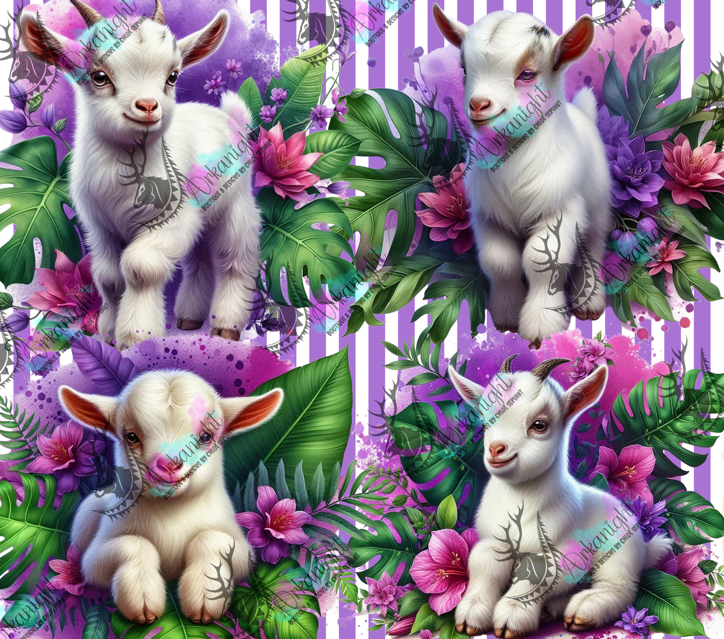 Numérique - Collection Monstera & Animals 2025 - Baby Goat